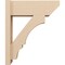 Ekena Millwork 8-in W x 22-in D x 26-in H Balboa Slat Rough Cedar Woodgrain TimberThane Outlooker, Primed Tan OUTUR080X22X26BOA24RCPR - alternate 2